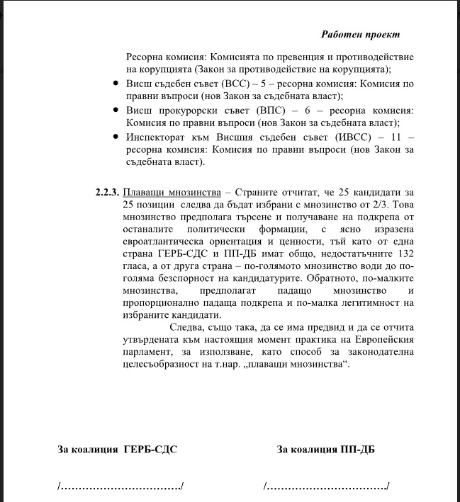 Ето го Споразумението, което ГЕРБ предлага на ПП-ДБ - още две ротации по 15 месеца 67 6