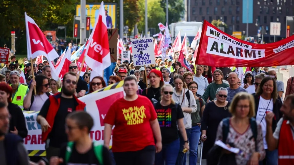 протест германия
